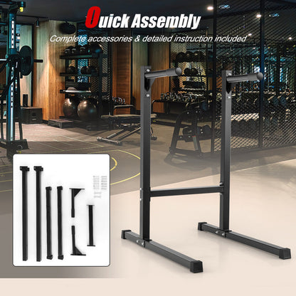 Multifunctional Dip Stand with Foam Handles for Home Gym