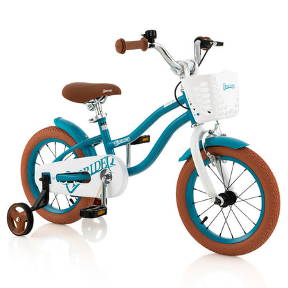 12/14/16/18 Inch Kids Bike Adjustable with Removable Basket Ages 3-8