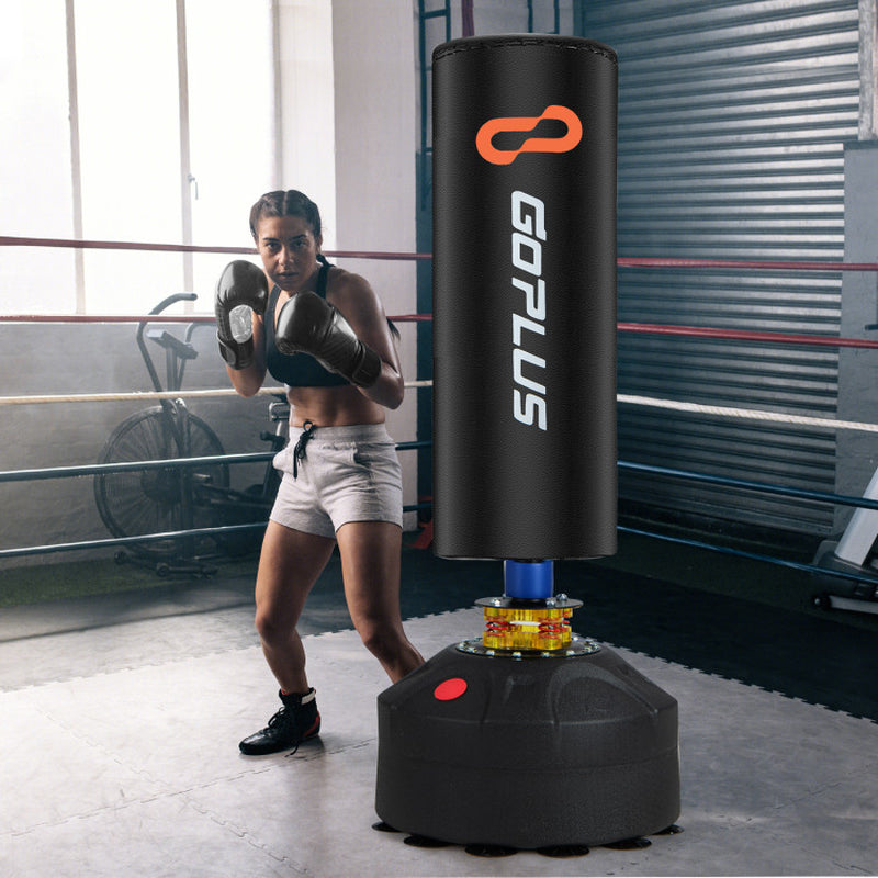 Freestanding Punching Bag Kickboxing Bag with Stand and Suction Cup Base