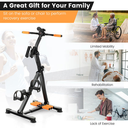 Adjustable LCD Pedal Exercise Bike with Massage