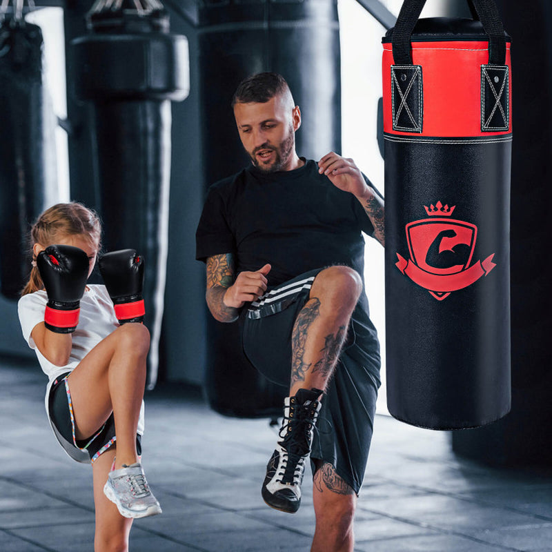 11 Pounds Kids Hanging Punching Bag Set with Punching Gloves