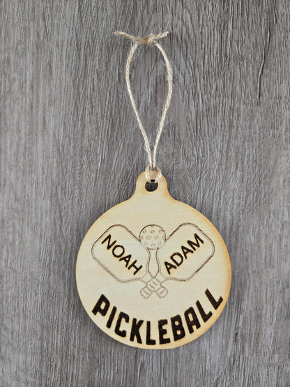 Custom Pickleball Ornaments