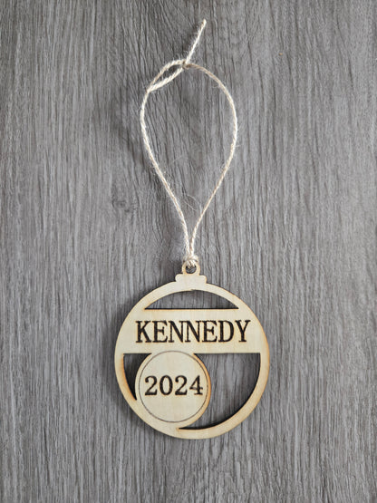 Personalized Christmas Ornaments (Name & Year)