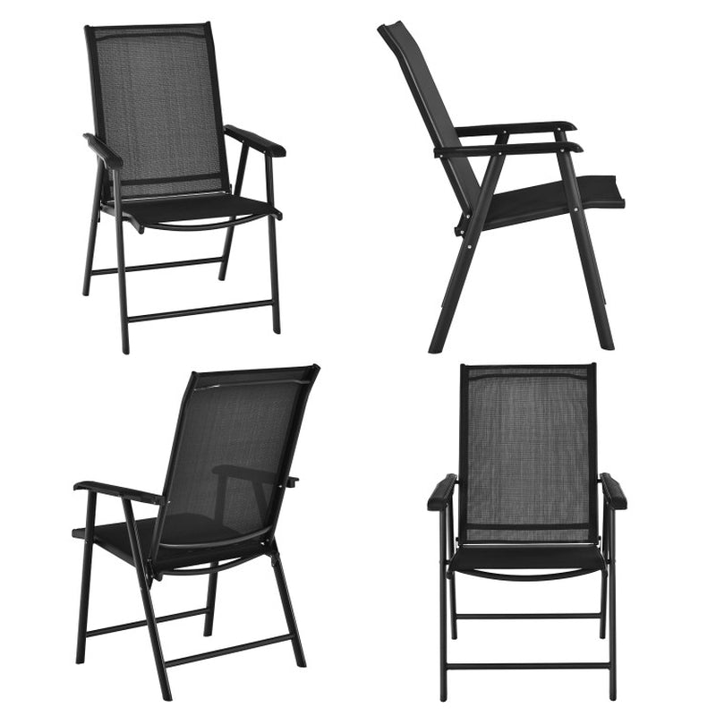 4-Pack Patio Portable Folding Chairs for Outdoor Camping