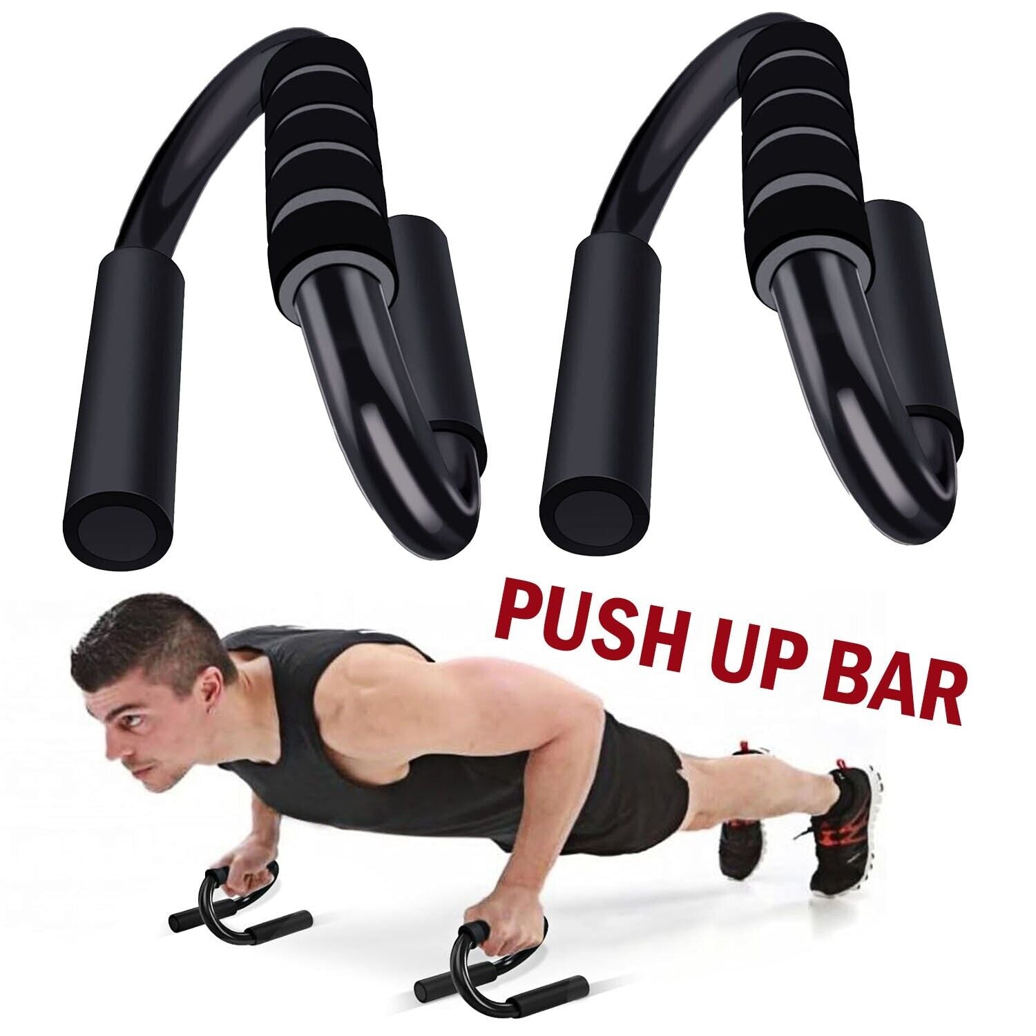 Body Sculptured Push up Bars Press Handles Stands Exercise Grips FITNESS WORKOUT