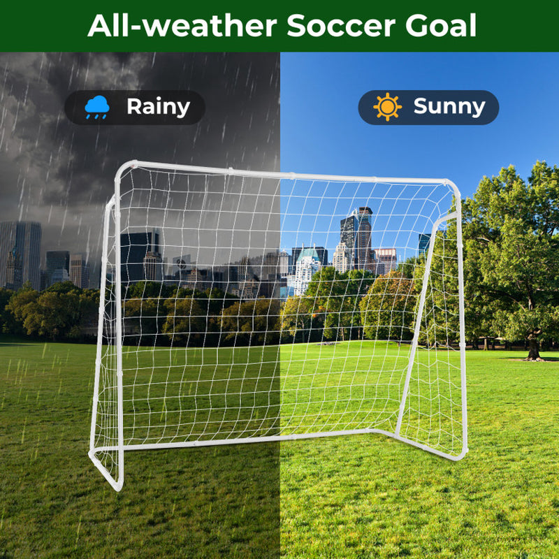 Soccer Goal for Backyard with Heavy Duty Frame and Ground Stakes