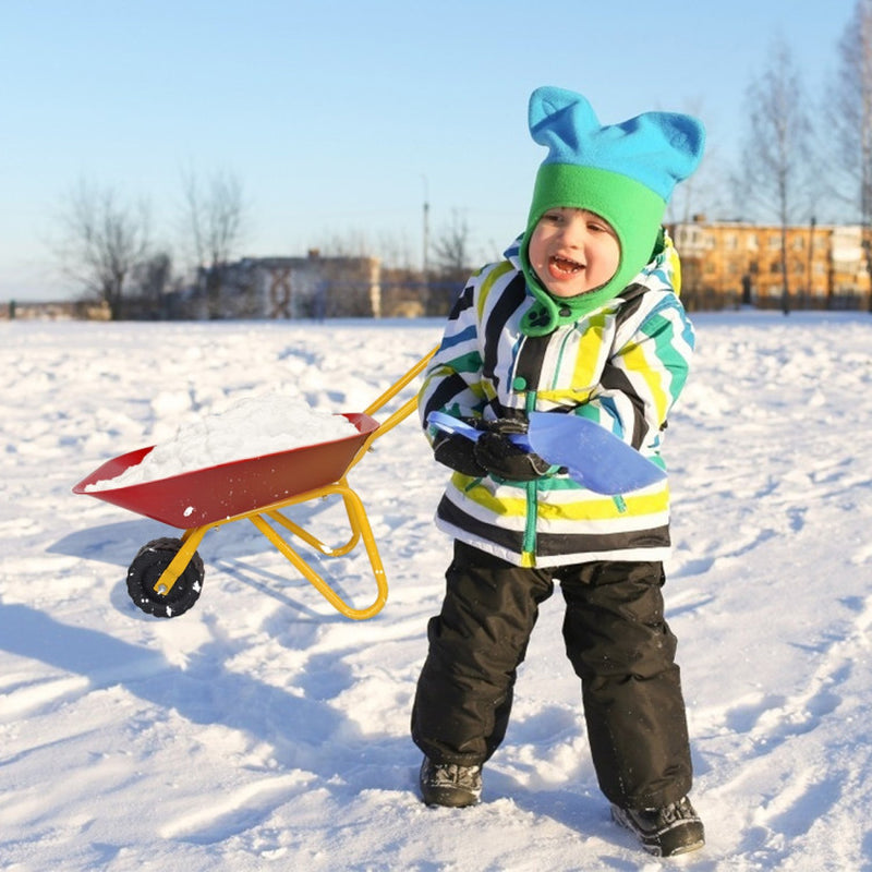 Outdoor Garden Backyard Play Toy Kids Metal Wheelbarrow