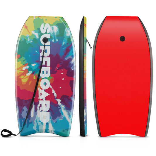 33/37/41 Inches Lightweight Body Board Boogie Board with EPS Core XPE Deck HDPE Bottom Multicolor1