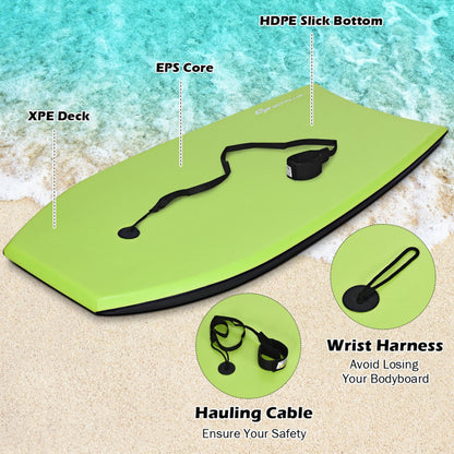 Super Surfing Lightweight Bodyboard with Leash