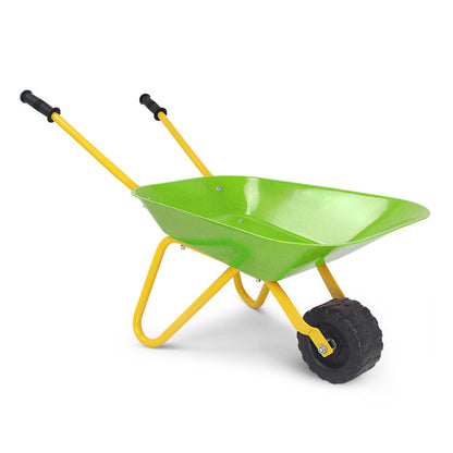 Outdoor Garden Backyard Play Toy Kids Metal Wheelbarrow