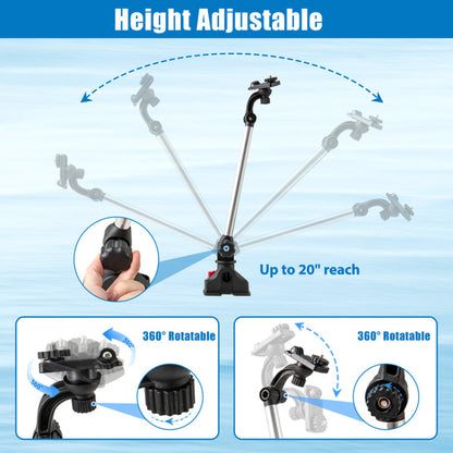 360° Rotatable Fishing Boat Kayak Accessory Set of 3