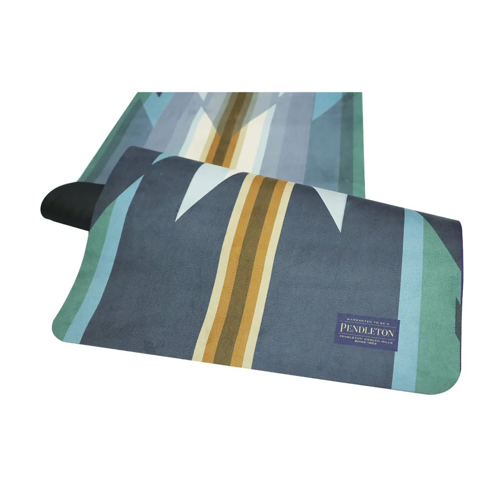 Foldable Suede Yoga Mat Pendleton Wyeth Trail Oxford Travel Mat