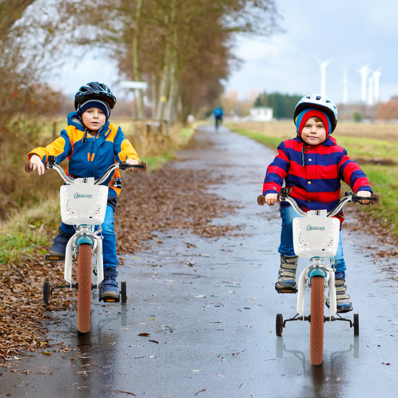 12/14/16/18 Inch Kids Bike Adjustable with Removable Basket Ages 3-8