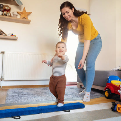 7 Feet Folding Portable Floor Balance Beam with Handles for Gymnasts