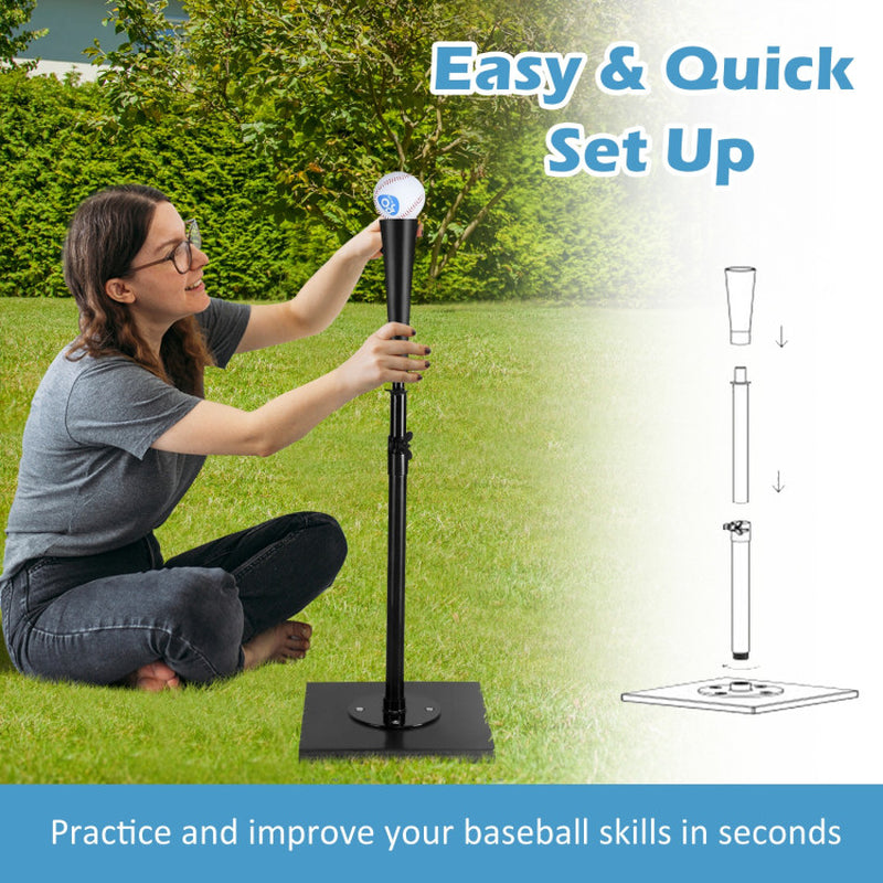 36 Inch Adjustable Heavy Duty Batting Tee for Baseball