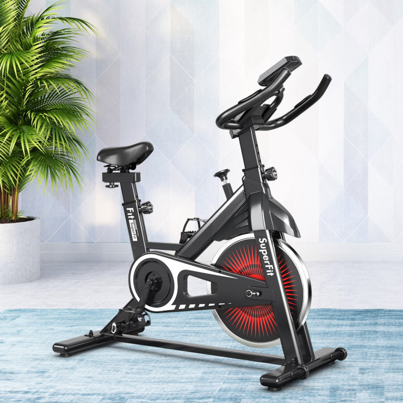 Indoor Silent Belt Drive Adjustable Resistance Cycling Stationary Bike