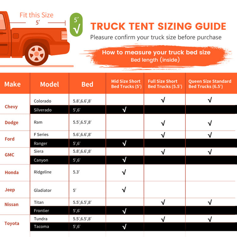 2 Person Portable Pickup Tent with Carry Bag