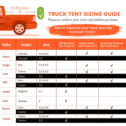 2 Person Portable Pickup Tent with Carry Bag