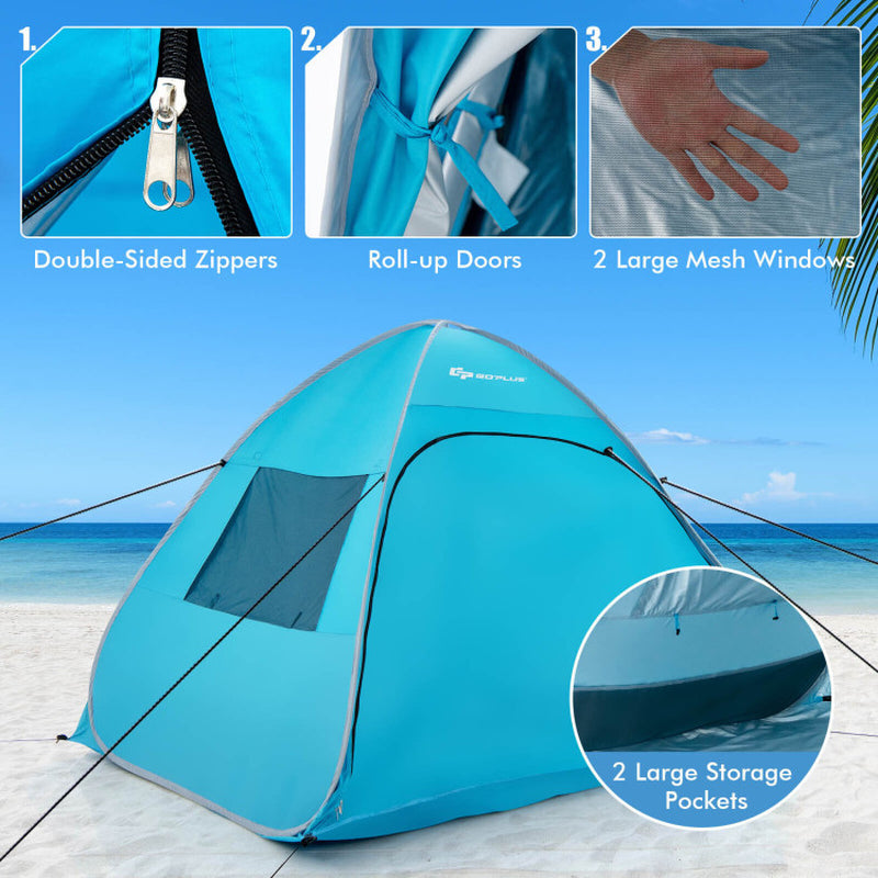 Automatic Pop-Up Beach Tent with Carrying Bag