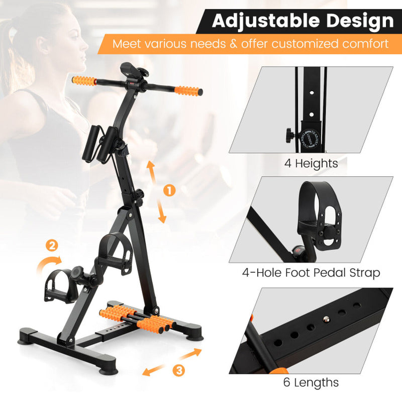 Adjustable LCD Pedal Exercise Bike with Massage