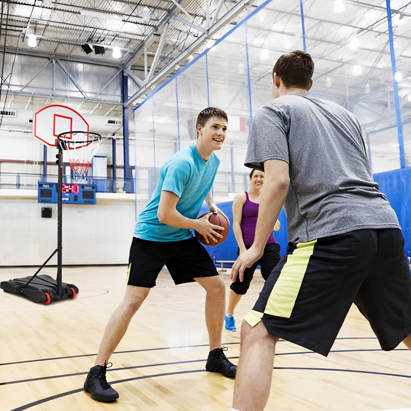 Adjustable Basketball Hoop System Stand with Wheels