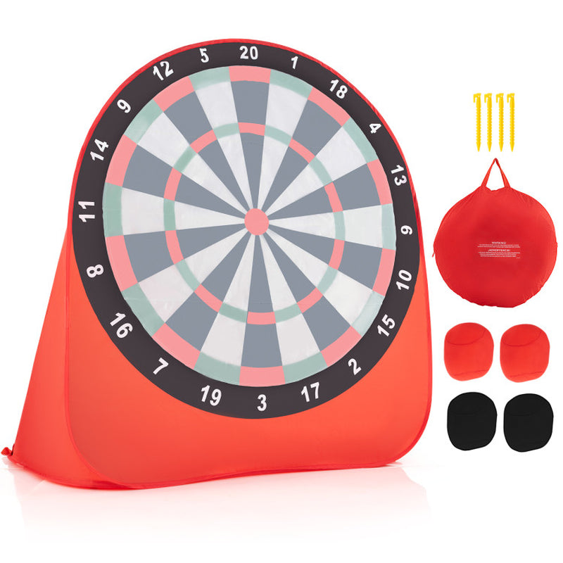 Large Dart Board for Kids with 4 Kick Balls