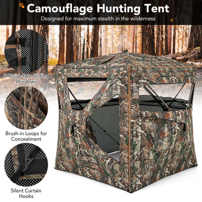 5-IN-1 Detachable Hunting Blind for 2-3 People with Skylight