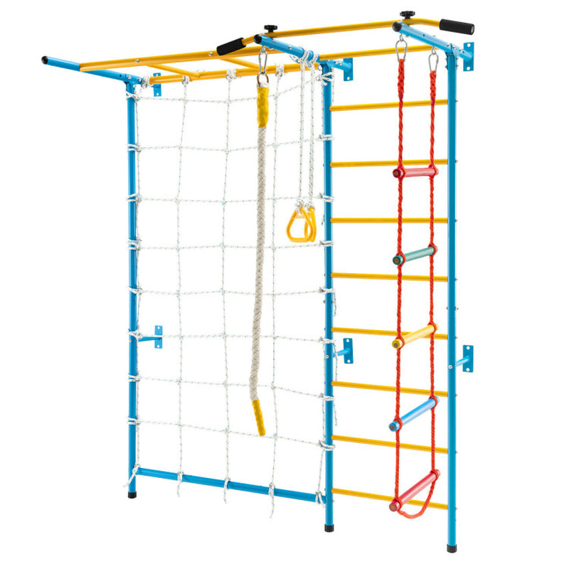 7 in 1 Kids Indoor Gym Playground Swedish Wall Ladder