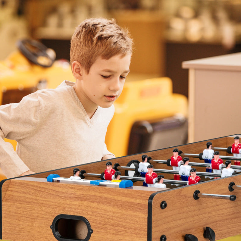 Space Saving Table Football with Durable Handle and 2 Footballs