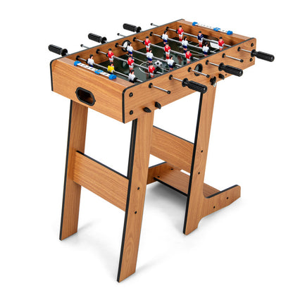 Space Saving Table Football with Durable Handle and 2 Footballs