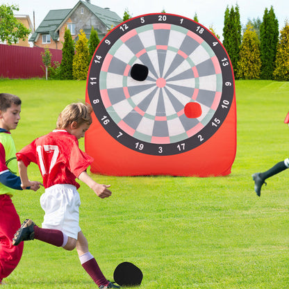 Large Dart Board for Kids with 4 Kick Balls