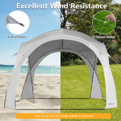 11 X 11 Feet Patio Sun Shade Shelter Canopy Tent Portable UPF 50+ Outdoor Beach