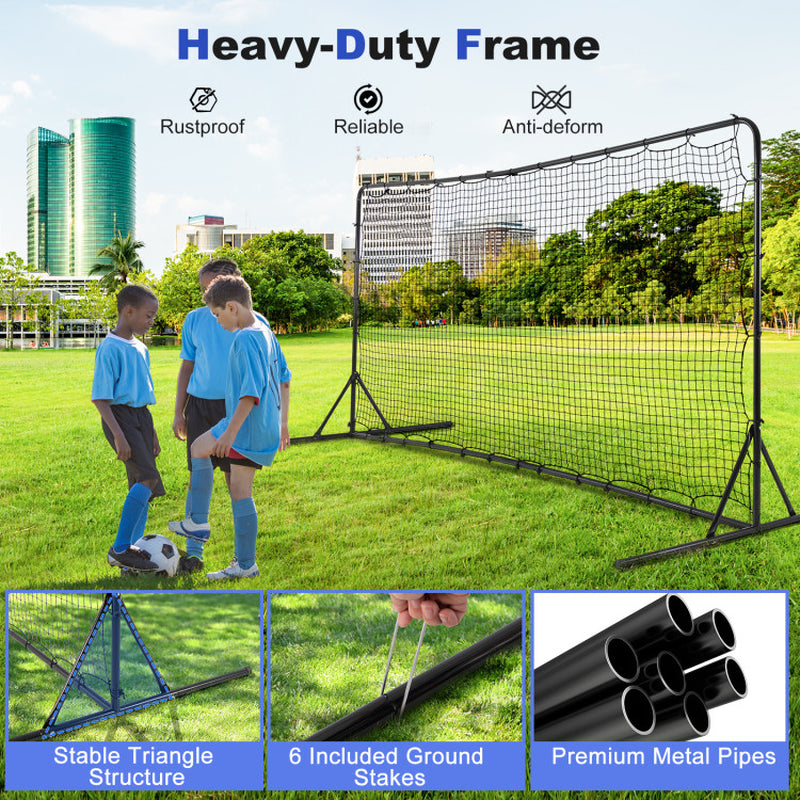 12 X 6 Feet Soccer Rebounder Net with All Weather Net