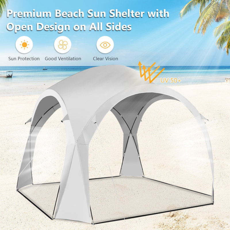 11 X 11 Feet Patio Sun Shade Shelter Canopy Tent Portable UPF 50+ Outdoor Beach