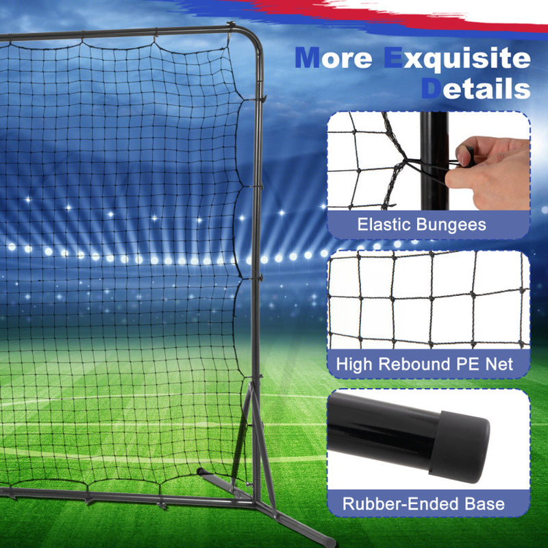 12 X 6 Feet Soccer Rebounder Net with All Weather Net