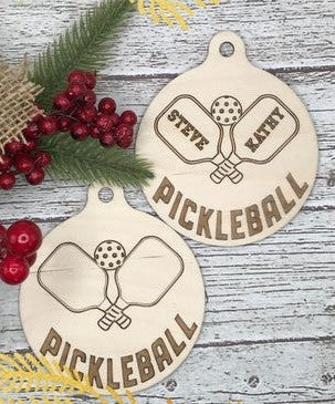 Custom Pickleball Ornaments