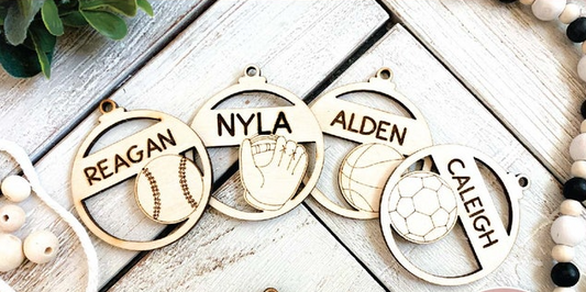 Custom Sports Christmas Ornaments