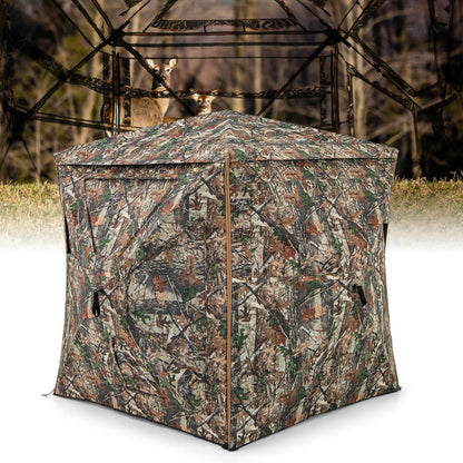 5-IN-1 Detachable Hunting Blind for 2-3 People with Skylight