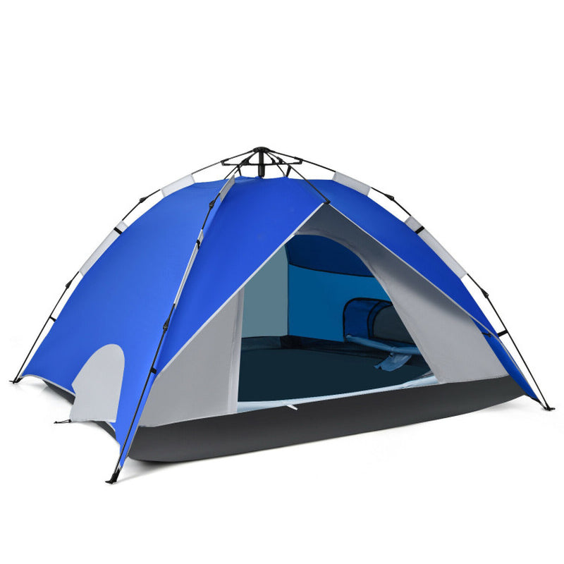 2-In-1 4 Person Instant Pop-Up Waterproof Camping Tent