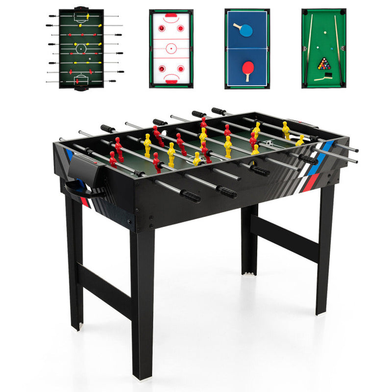 4-In-1 Multi Game Table with Pool Billiards