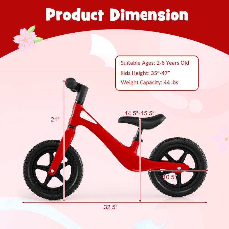 Kids Balance Bike with Rotatable Handlebar for 2-6 Years Old