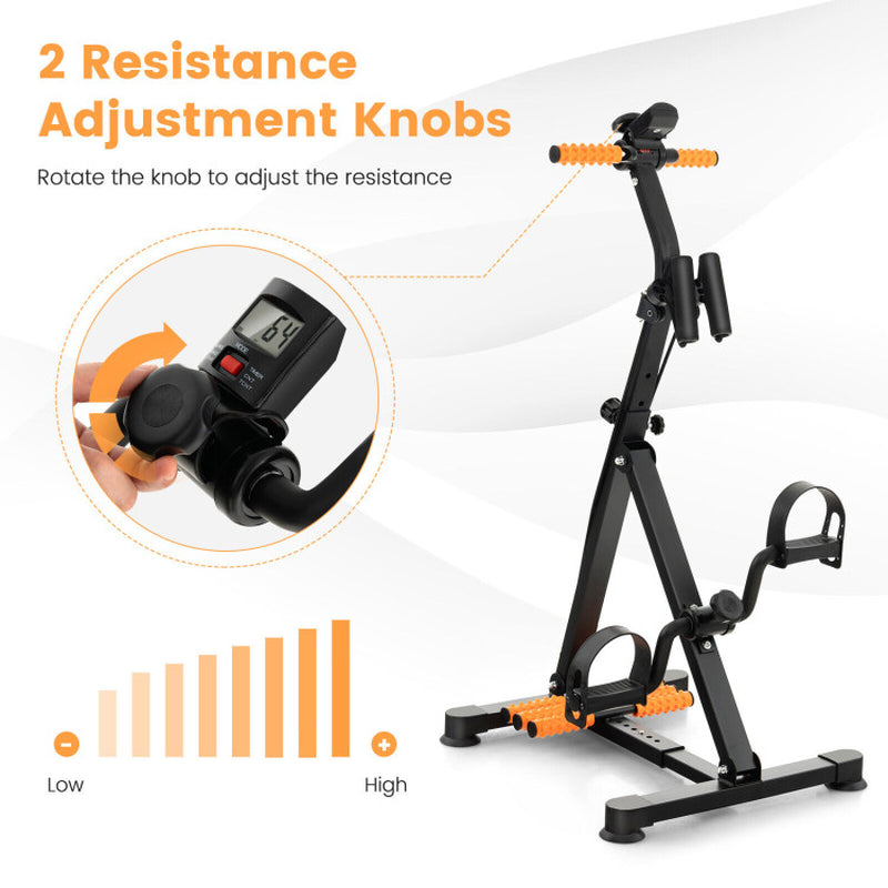 Adjustable LCD Pedal Exercise Bike with Massage