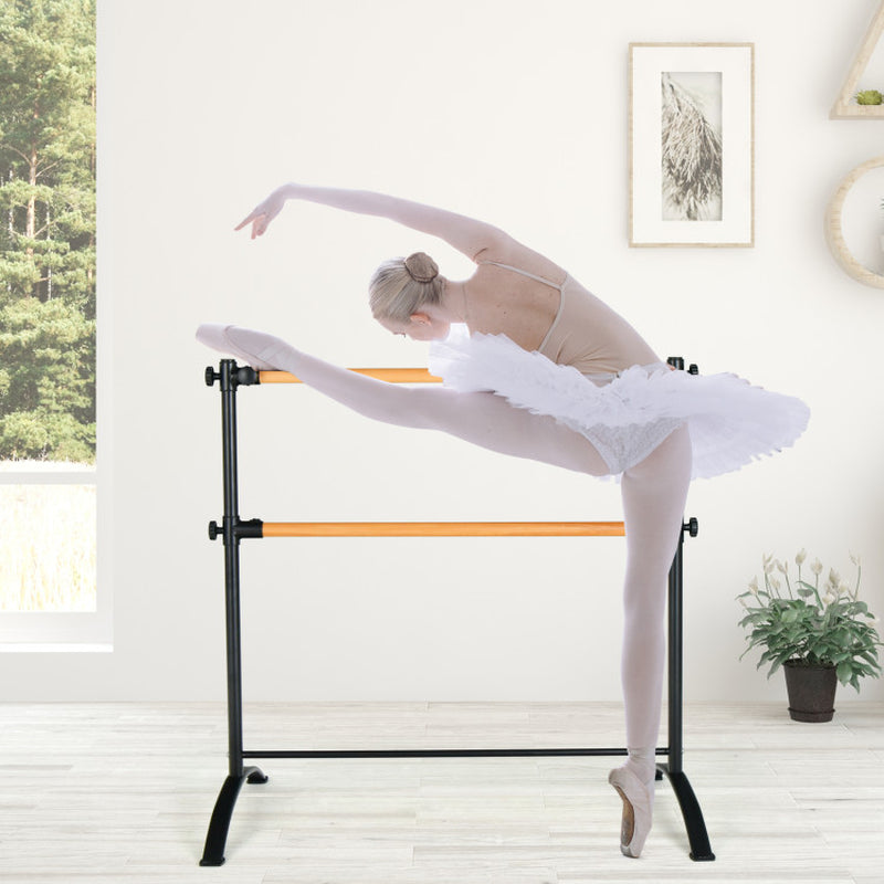 4 Foot Portable Freestanding Double Ballet Barre