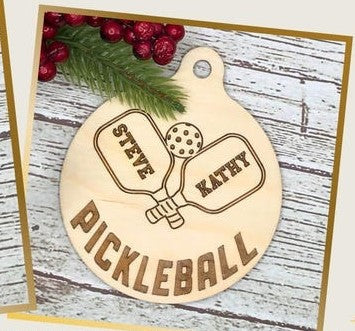 Custom Pickleball Ornaments